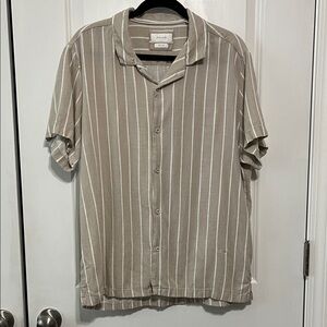 Porter & Ash Linen Resortwear Button Down Shirt Sz XL
